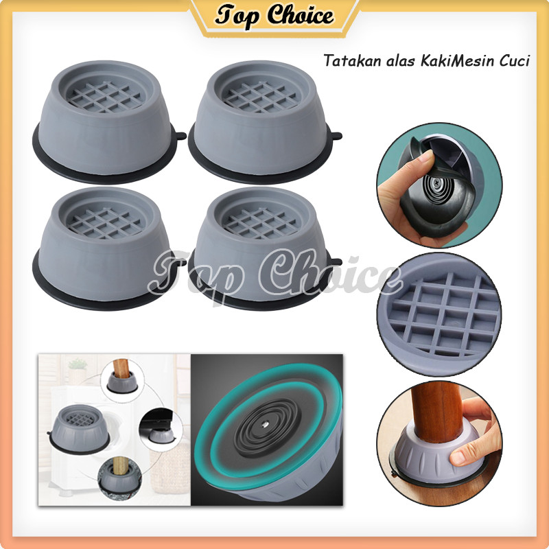 7PCS Tatakan Pelindung Meja Kaki Mesin Cuci Mesin Cuci Anti Getar Alas Kaki Mesin Cuci Kulkas Alas K