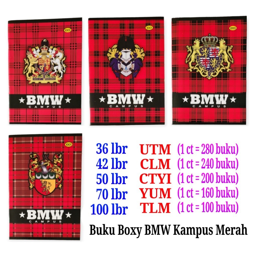 

1pack = 10pcs BUKU TULIS PANJANG BIGBOSS 50 dan 70 LEMBAR BMW SPL1001