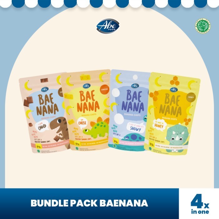 

ABE FOOD BAENANA BANANA CHIPS PAKET 4 IN 1