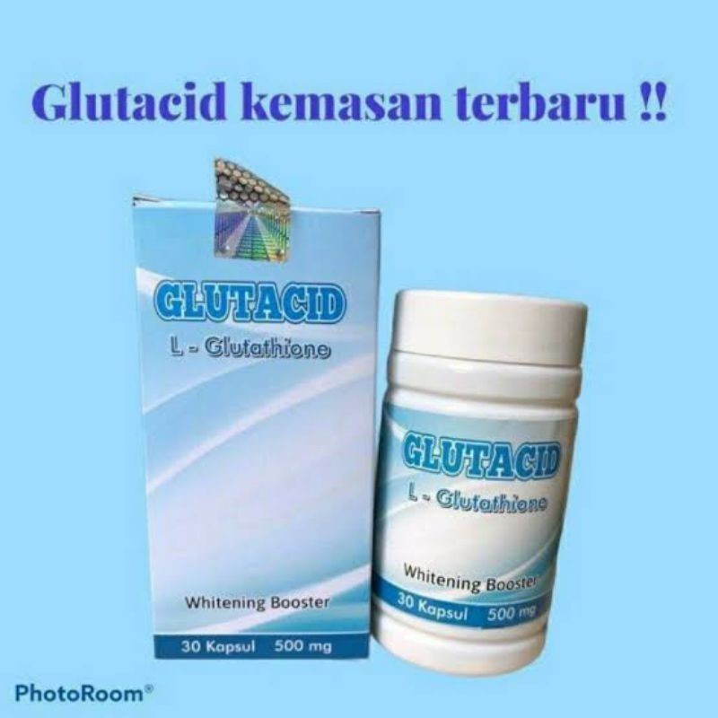Glutacid L-Glutathione Whitening Booster Suplemen Pemutih Badan Original