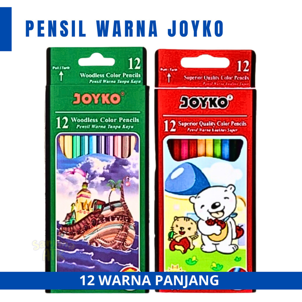 

Color Pencil / Pensil Warna Joyko 12 Panjang