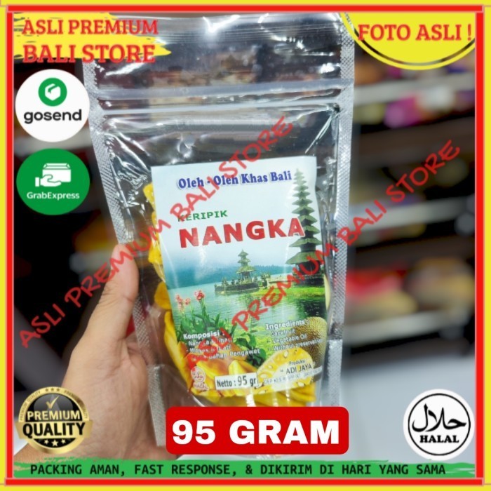 

OLEH OLEH MAKANAN CEMILAN CAMILAN SNACK KULINER KHAS ASLI ORI ORIGINAL BALI KERIPIK KRIPIK NANGKA 95 GRAM GR