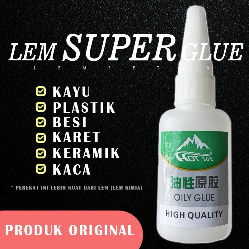 

Lem Super Glue Serbaguna Cairan Super Perekat Kuat Lem Korea 50Gr Lem Sepatu Lem Setan