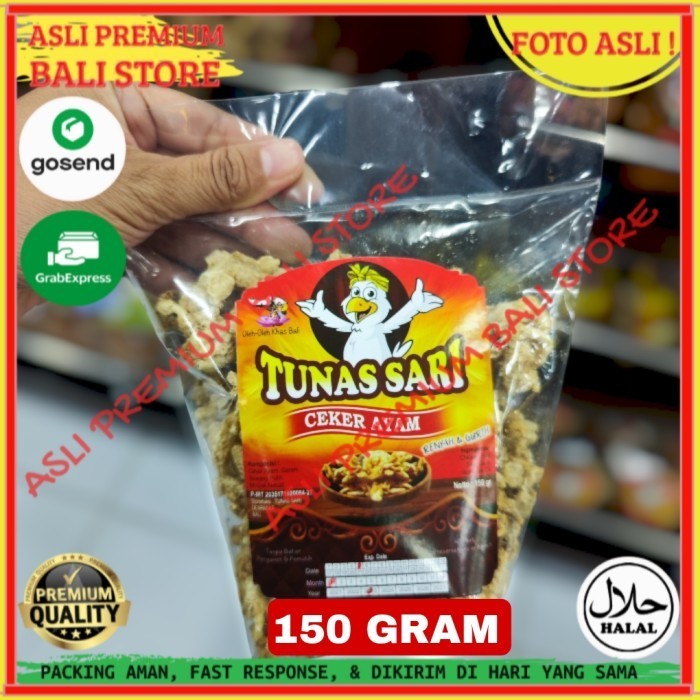 

OLEH OLEH MAKANAN CEMILAN CAMILAN SNACK KULINER KHAS ASLI ORI ORIGINAL BALI KERUPUK KERIPIK KRIPIK CEKER AYAM 150 GRAM GR