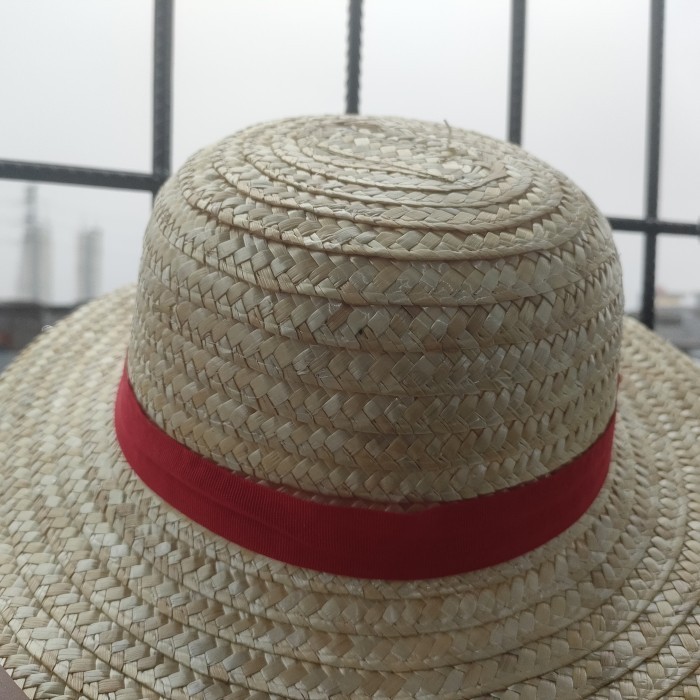 wnur3383_store~[Trend Fashion] Topi Jerami Anime, Monkey D. Luffy One Piece warna original dan kunin