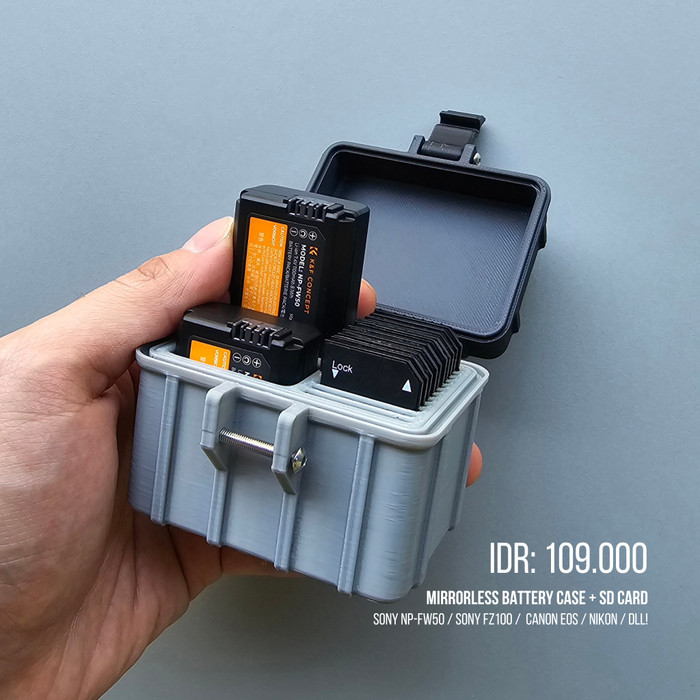 Mirrorless Camera Battery Case / NIKON FUJI CANON SONY / 3d Printed Case / @accura3dprint - NIKON EN