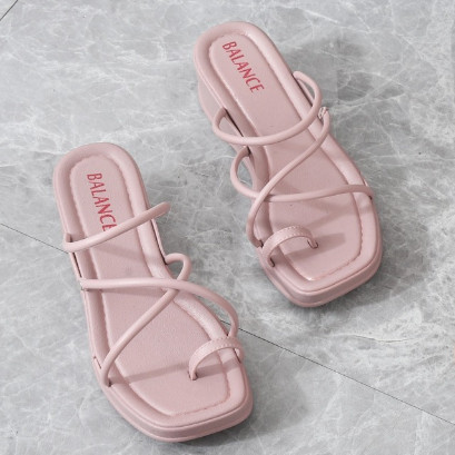 Zahir Sandal Jepit Wanita Karet Jelly Model Slop Tali Wedges Import Hak Tinggi 5 Cm BALANCE 2230