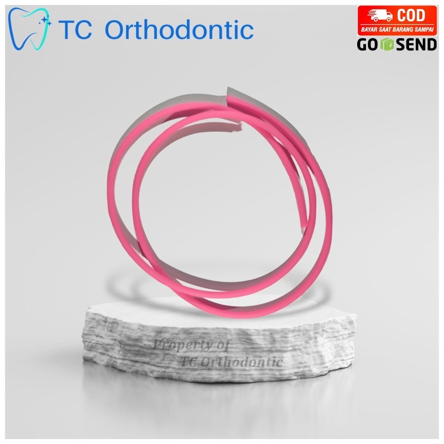 Karet Thailand Untuk Behel Gigi Warna Pink / Karet Behel Gigi Thailand