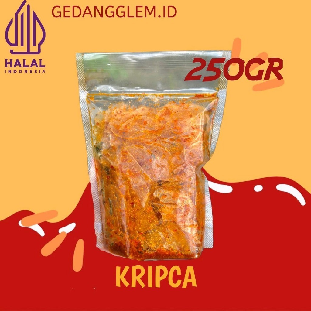 

( 250gr ) KRIPIK KACA PEDAS DAUN JERUK Camilan Food