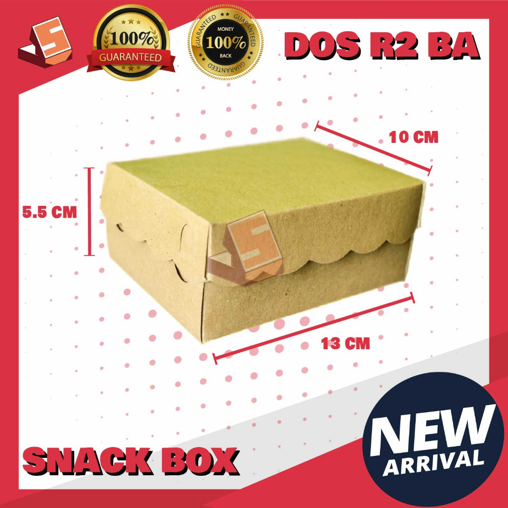 

KARDUS R2 K Bahan Paper / DUS KUE / DUS HAJATAN KUE / KARDUS R2 KRAFT 310 / KOTAK KUE / Kotak Jajann