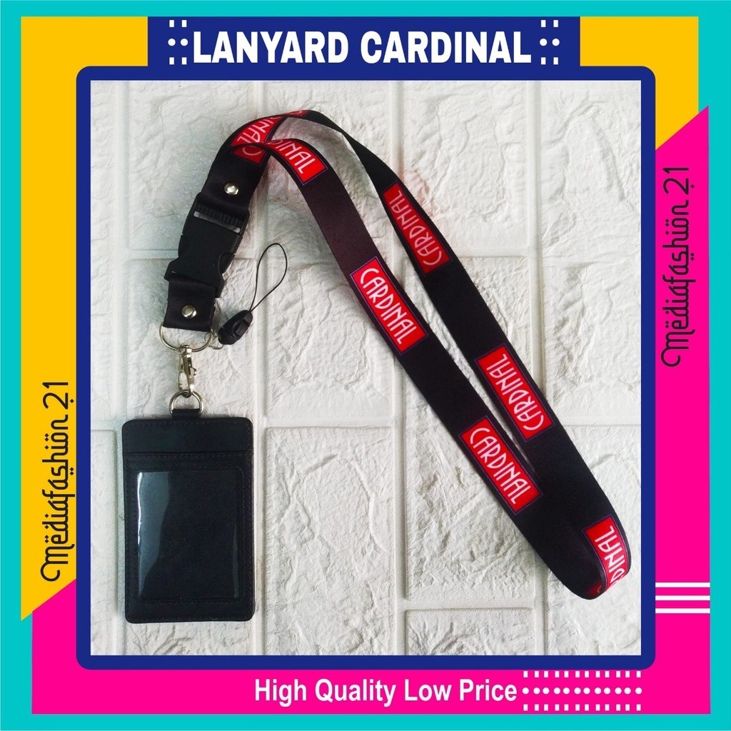 

Lanyard Pods CARDINAL / Tali Gantungan ID Card - Free Strap ID, HP/Flashdisk