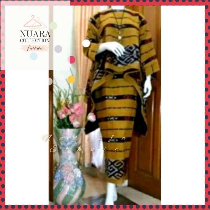 Setelan tenun wanita Baju setelan tenun Setelan tenun etnik Baju wanita Baju seragam wanita Baju ten