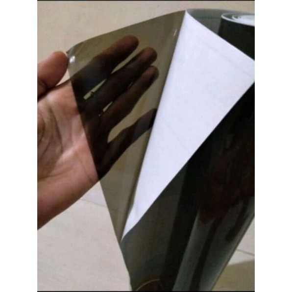 Skotlet hitam transparan sticker lampu sein motor