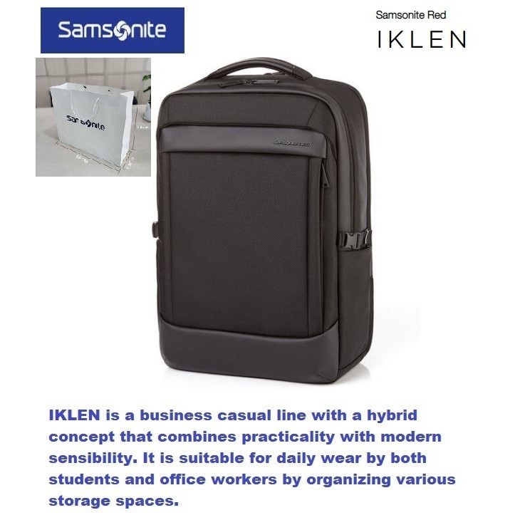 Anggit Samsonite Red IKLEN Backpack Laptop and Travel Bag For Man and Woman