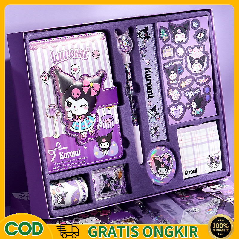 

9 in 1 Sanrio Diary Set Buku Jurnal DIY Stiker Notebook Dekorasi Buat Hadiah Ulang Tahun Edisi Set