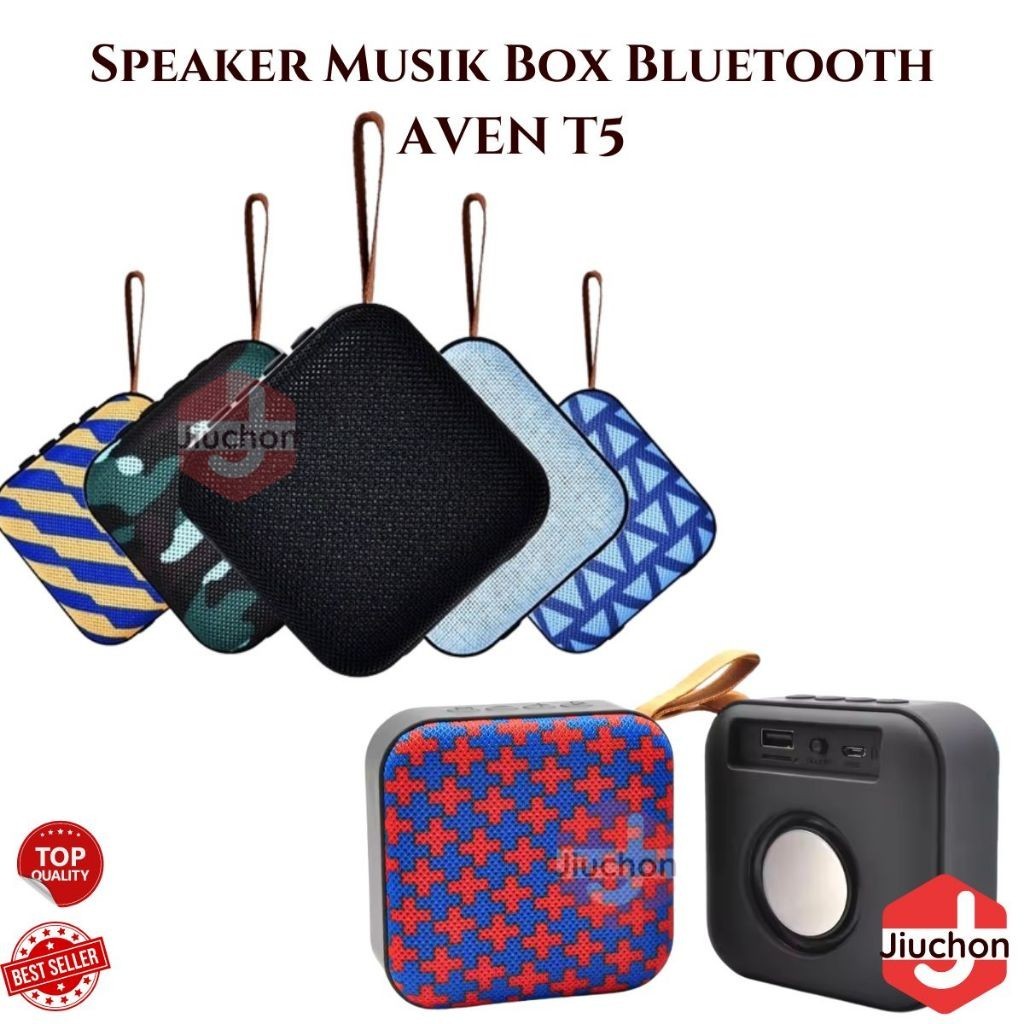 JIUCHON Speaker Musik Box Bluetooth T5 Kotak Full Bass Audio/Zbox