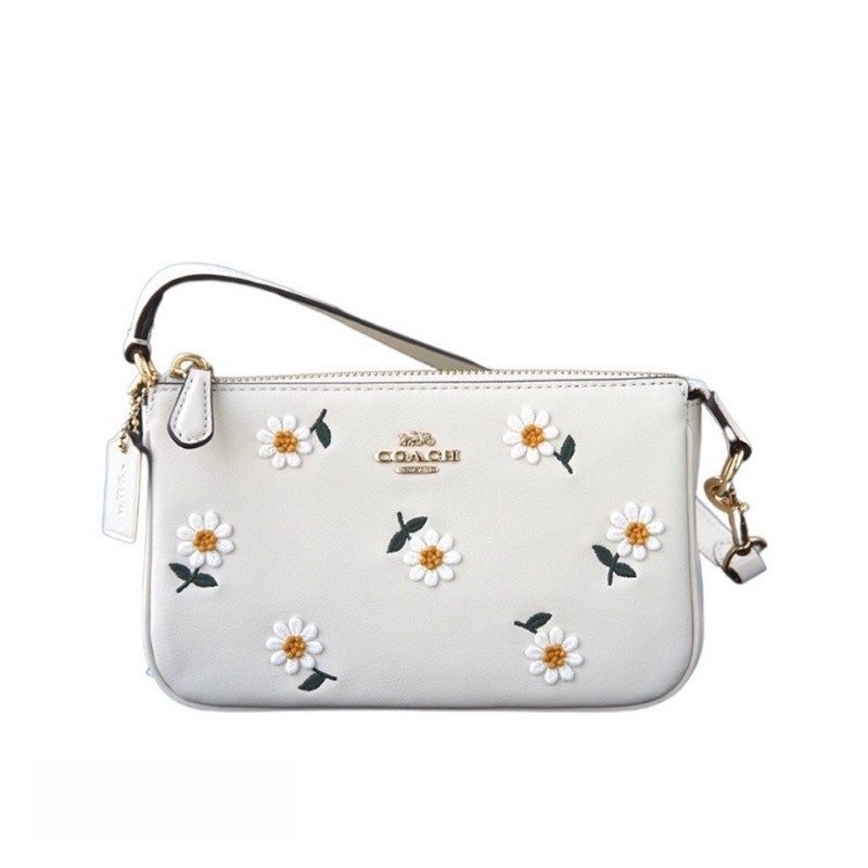 [SIAP DIKIRIM] Coach 3356 Nolita 19 With Daisy Embroidery Chalk White