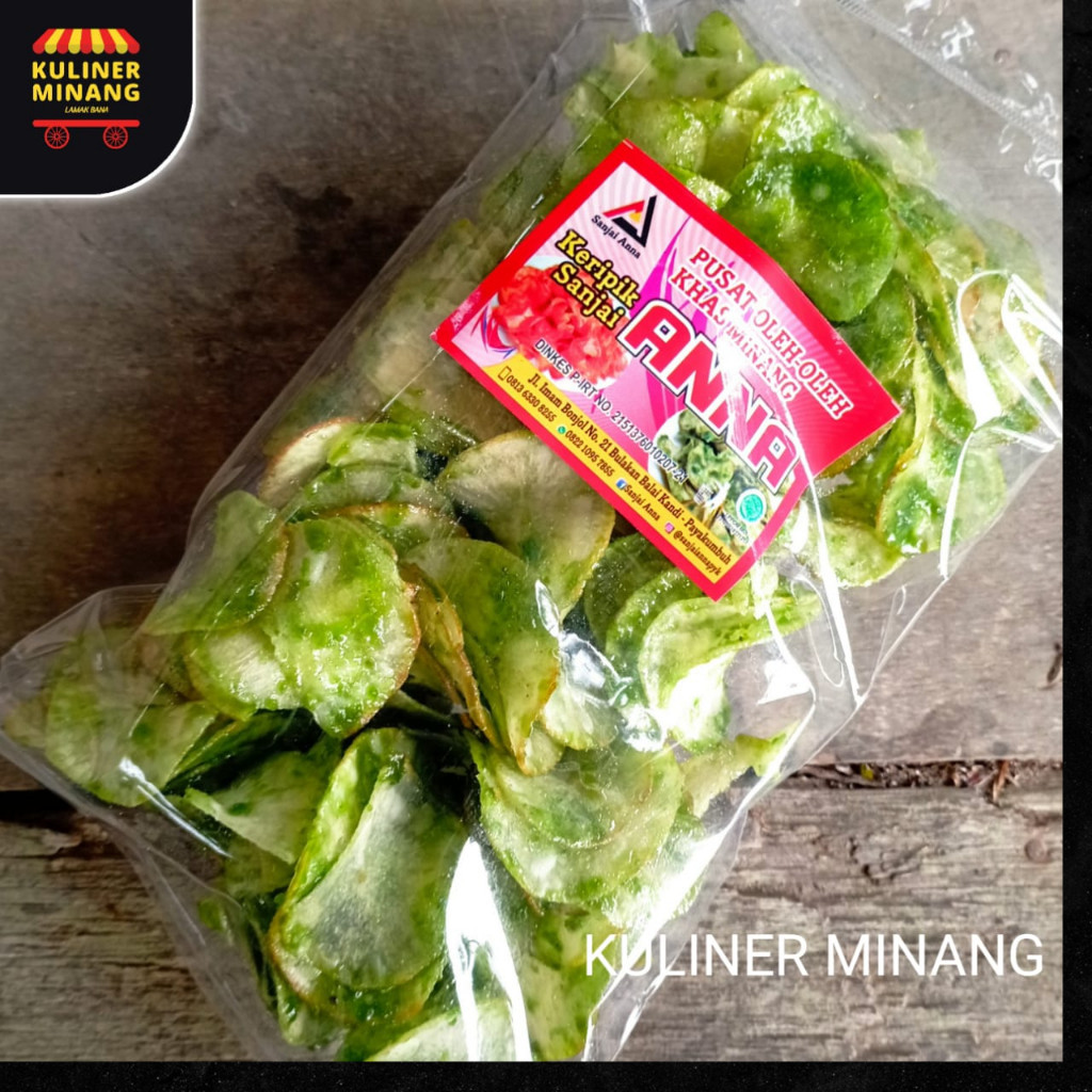 

Sanjai balado hijau Anna Khas Kuliner Minang