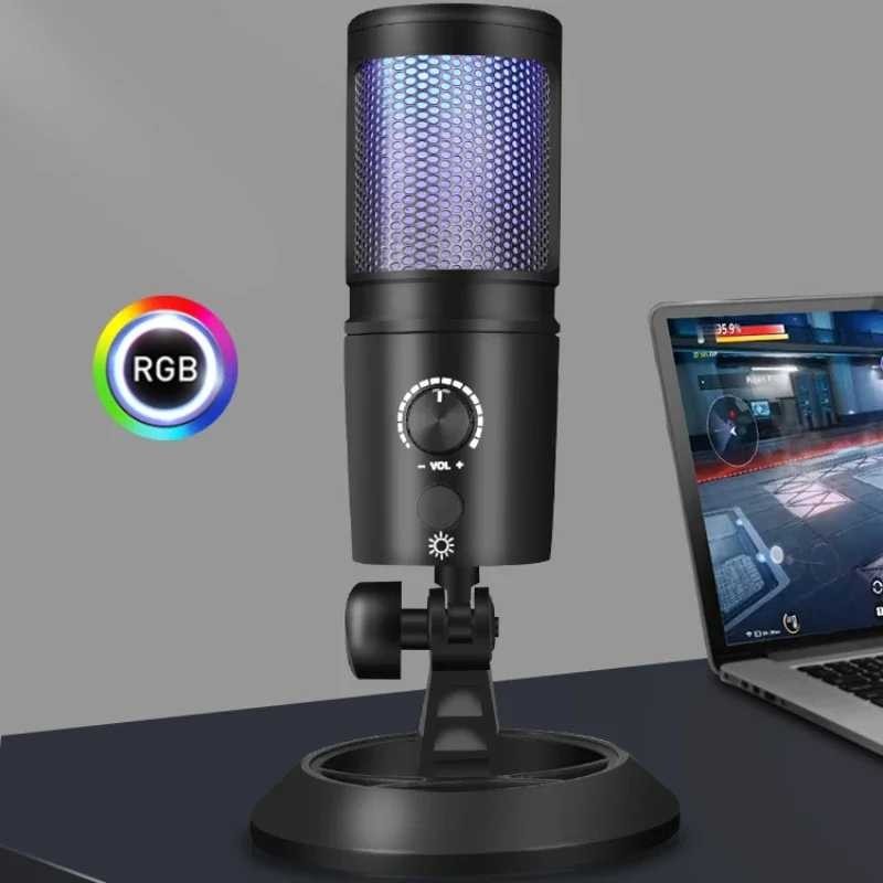 [COD] Desheng Mikrofon Kondensor Kompatibel Segala Perangkat Elektronik USB Type C Live Gaming Studi