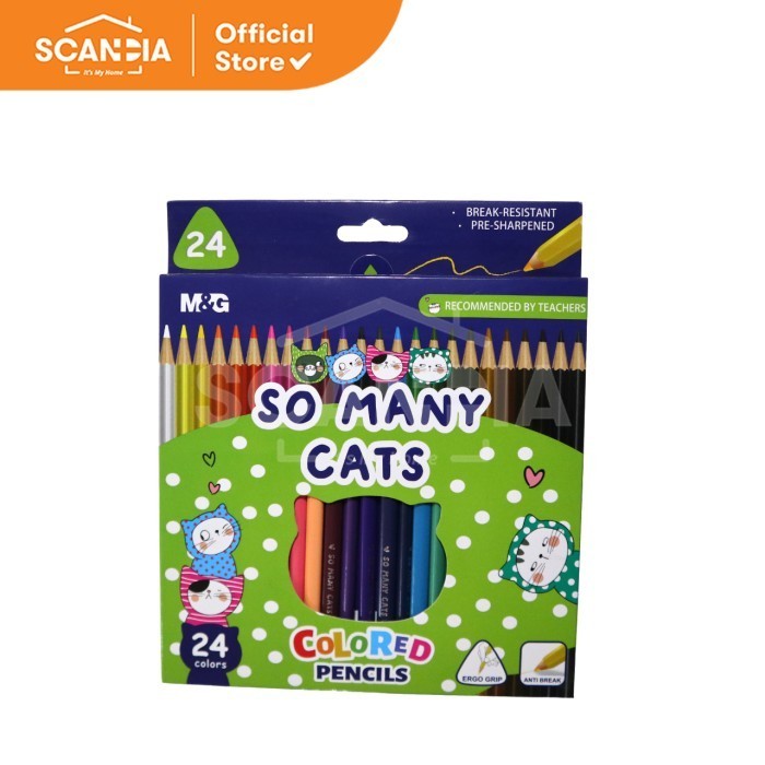 

SCANDIA Color Pencil So Many Cats Triangle 24 Colors (AWP343A3)