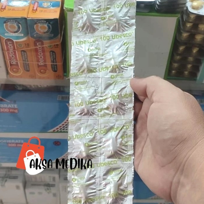 UBESCO 100 MG STRIP 10 KAPSUL SUPLEMEN MENJAGA KESEHATAN TUBUH -jaminan ori -aksamedika