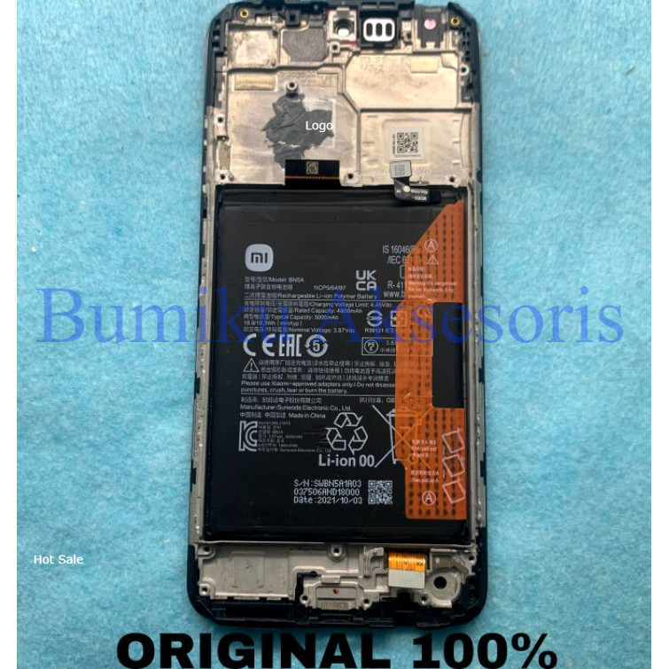 BATERAI BATTERY BATRE BN5A XIAOMI REDMI 10 4G 2021 2022 / NOTE 10 5G / POCO M3 PRO 5G  COPOTAN ORI