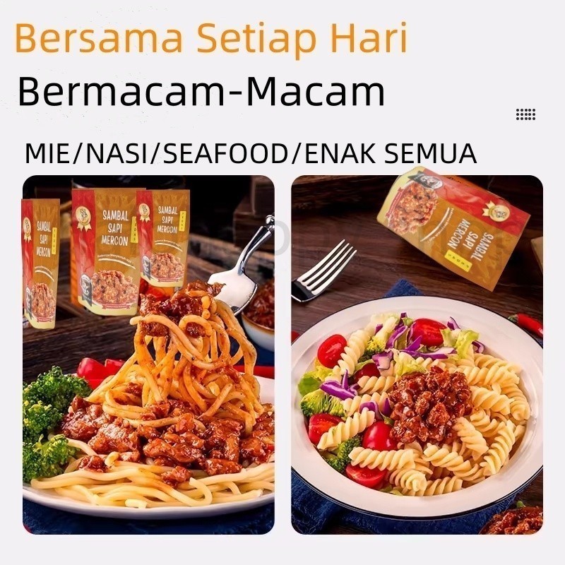 

20g 4Rasa Sachet Sambel Sapi SAMBELPedas Best Foodie Ideas Bahan Halal Daging Asli Enak