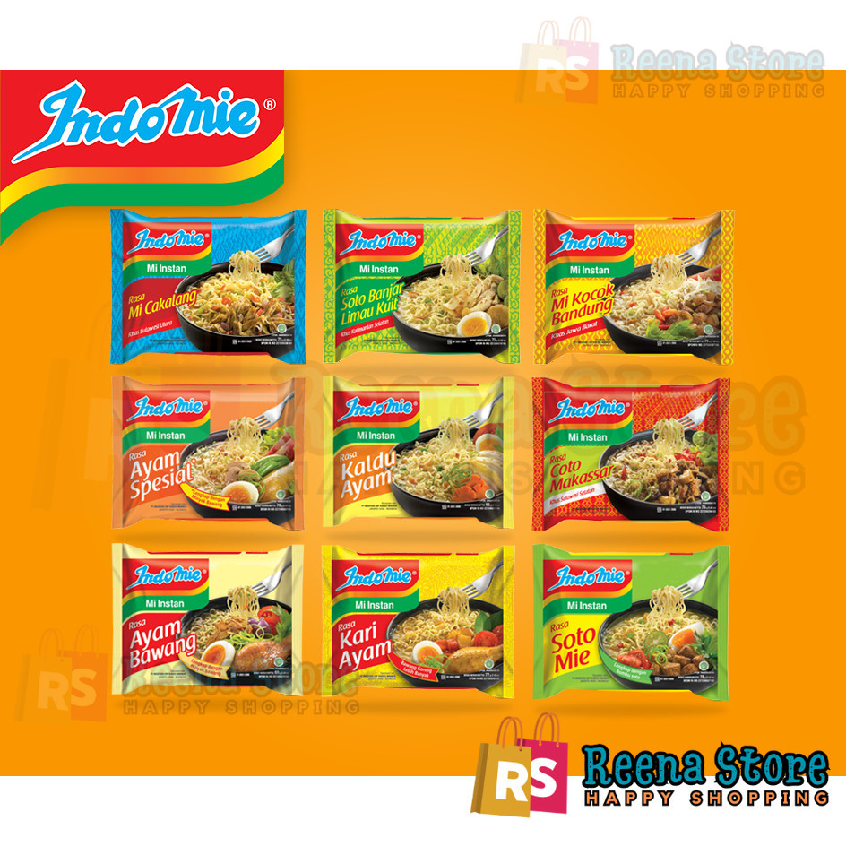 

Indomie Kuah Mie Instant Aneka Rasa @70gr - Reena Store