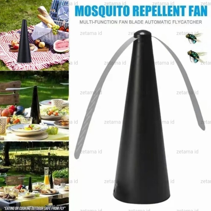Kipas Pengusir Lalat Meja Makan Warteg Etalase Makanan Fly Repellent 360⁰