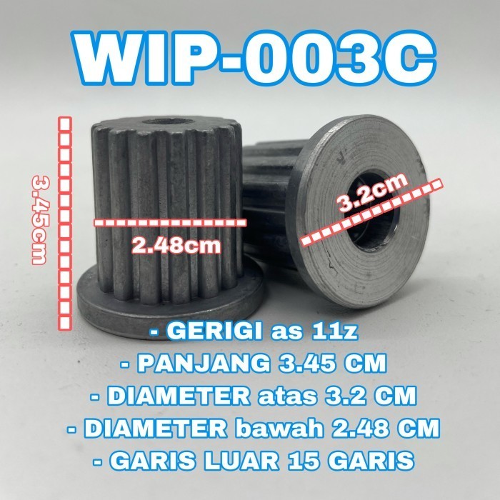 Inti pulsator gigi 11 panjang 3cm ( LG )