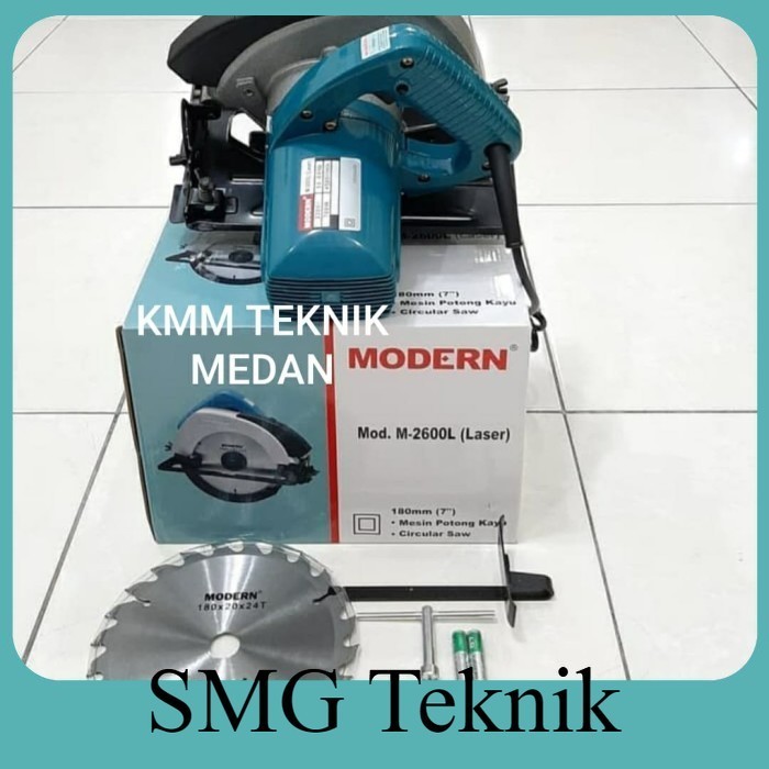 Berkualitas MODERN MESIN BELAH POTONG KAYU 7" CIRCULAR SAW CIRCLE 7 INCH JNL097