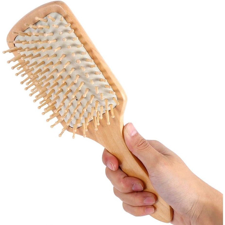 RK Yuma Sisir Kotak Kayu / Sisir Blow Gagang Kayu /Sisir Paddle / Sisir Kesehatan