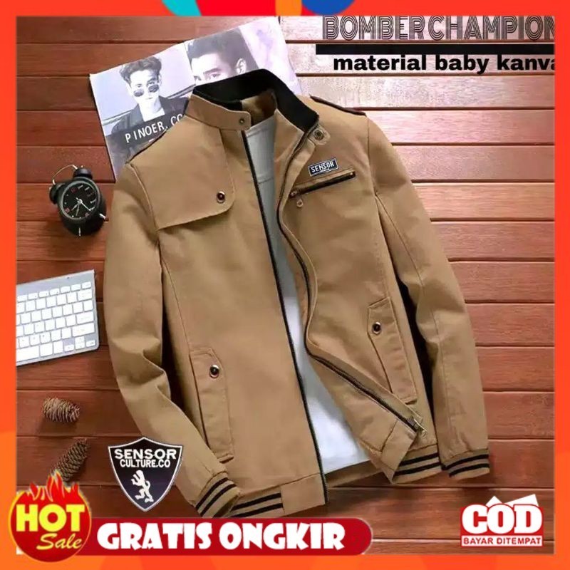 BAHAN HALUS ADEM TEBAL / JAKET BOMBER CAMPION JAKET BOMBER PRIA JAKET BOMBER TERLARIS JAKET BOMBER T