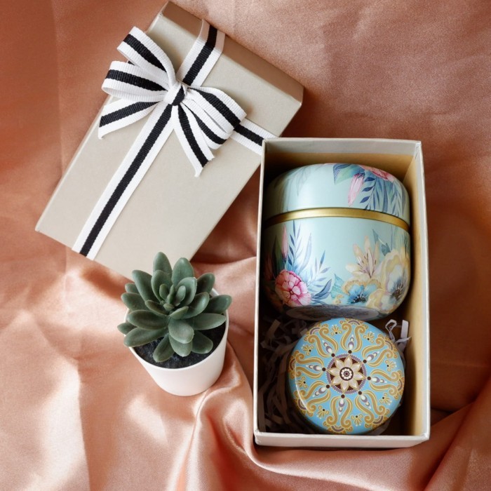 

(NEW) -Souvenir Wedding Hampers Kado Gift Tea Set Hadiah Scented Candle - Gift Set