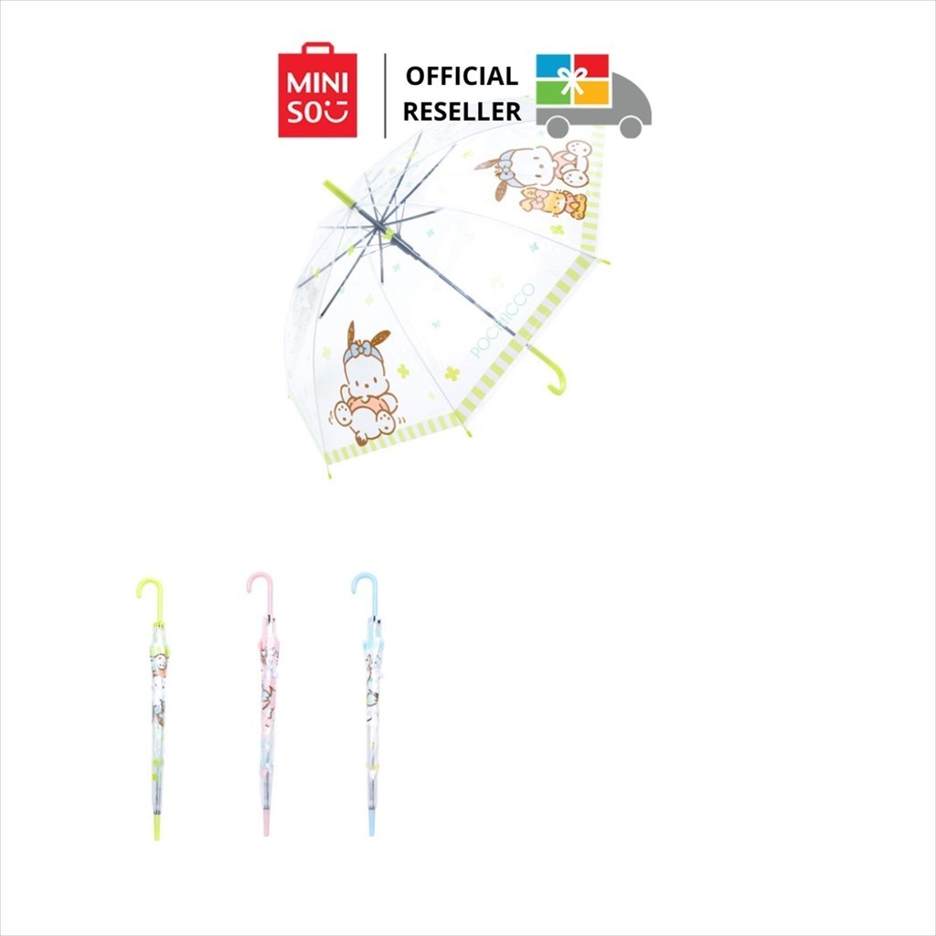 MINISO X SANRIO PAYUNG  TRANSPARAN LONG HANDLE UMBRELLA