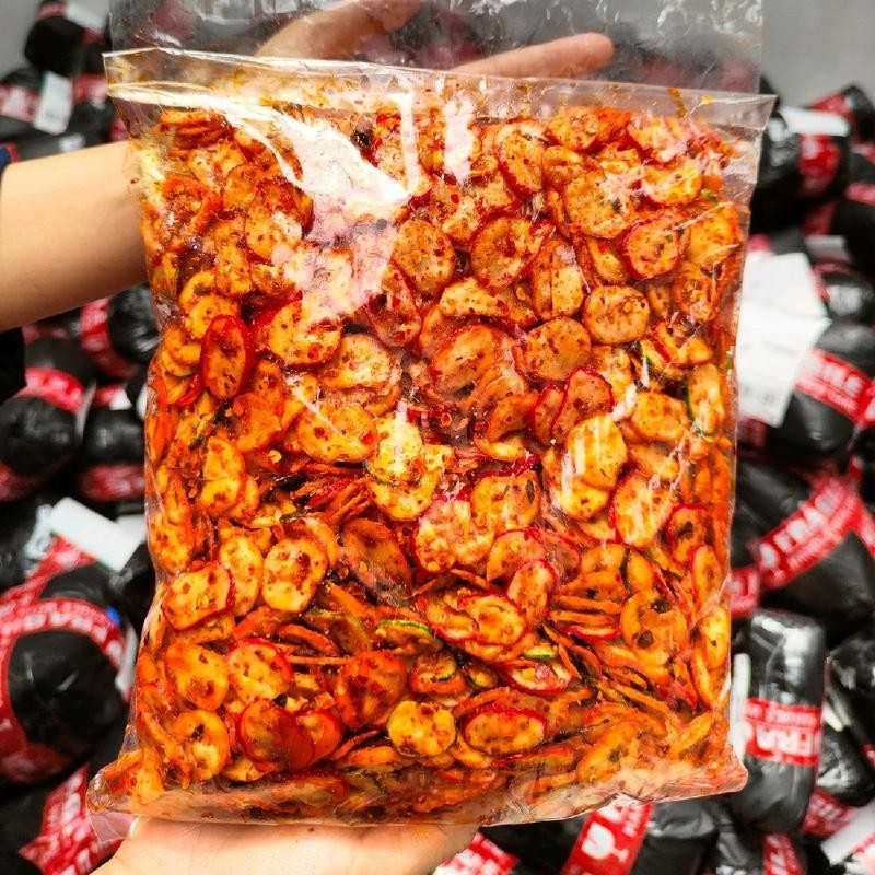 

Kerupuk bawang Pedas daun jeruk 1kg Snacks