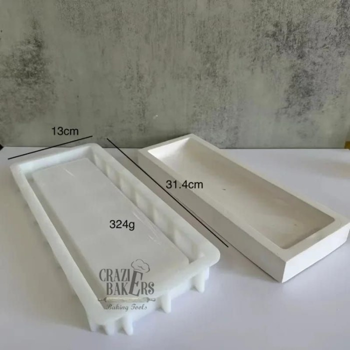 Cetakan Silikon Nampan Persegi Rectangle Tray Resin Coaster Mold - Rectangle Tray1