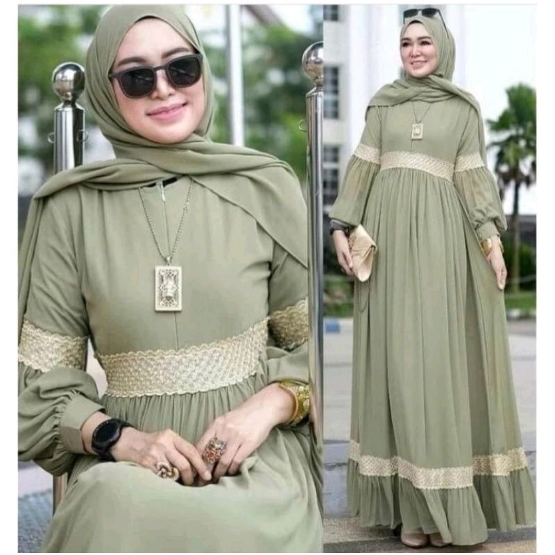 MAXY DRESS DANITA RENDA RAYON PREMIUM JUMBO MEWAH TERMURAH BUSUI//BAJU WANITA MODEL BARU / MURAH PRO