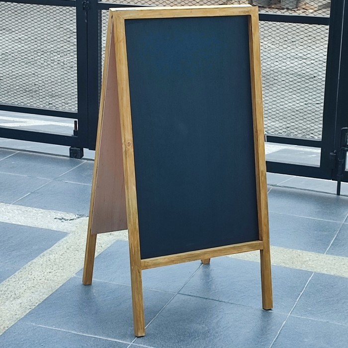 

Thosti papan tulis kapur blackboard 2 muka standing - 50 x 100