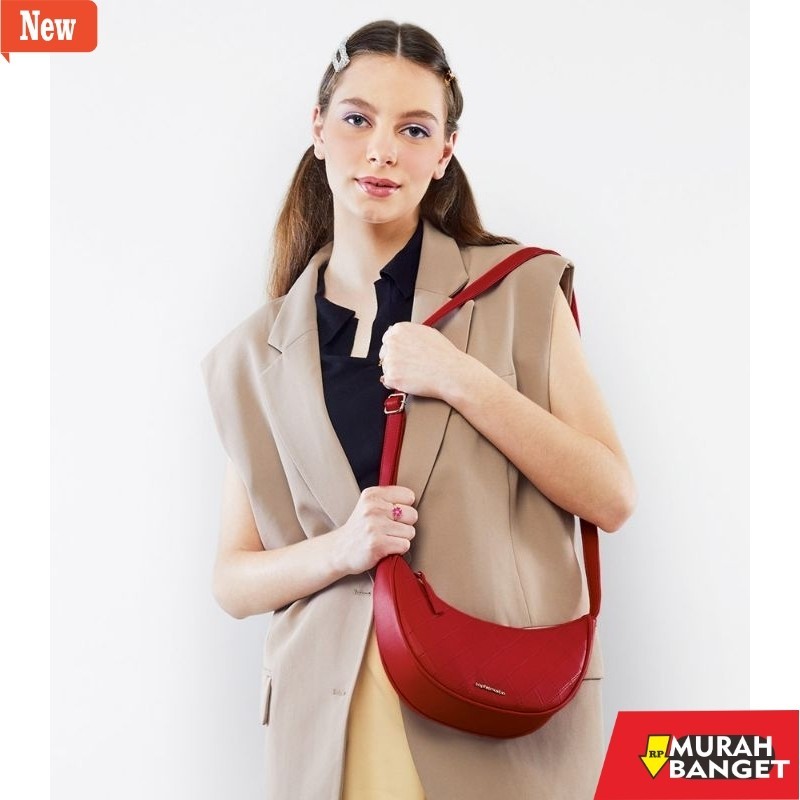 Selempang Wanita Kekinian Sophie Martin Promo Tas Marsha Selempang Wanita Tas Hitam, Merah Dan Putih