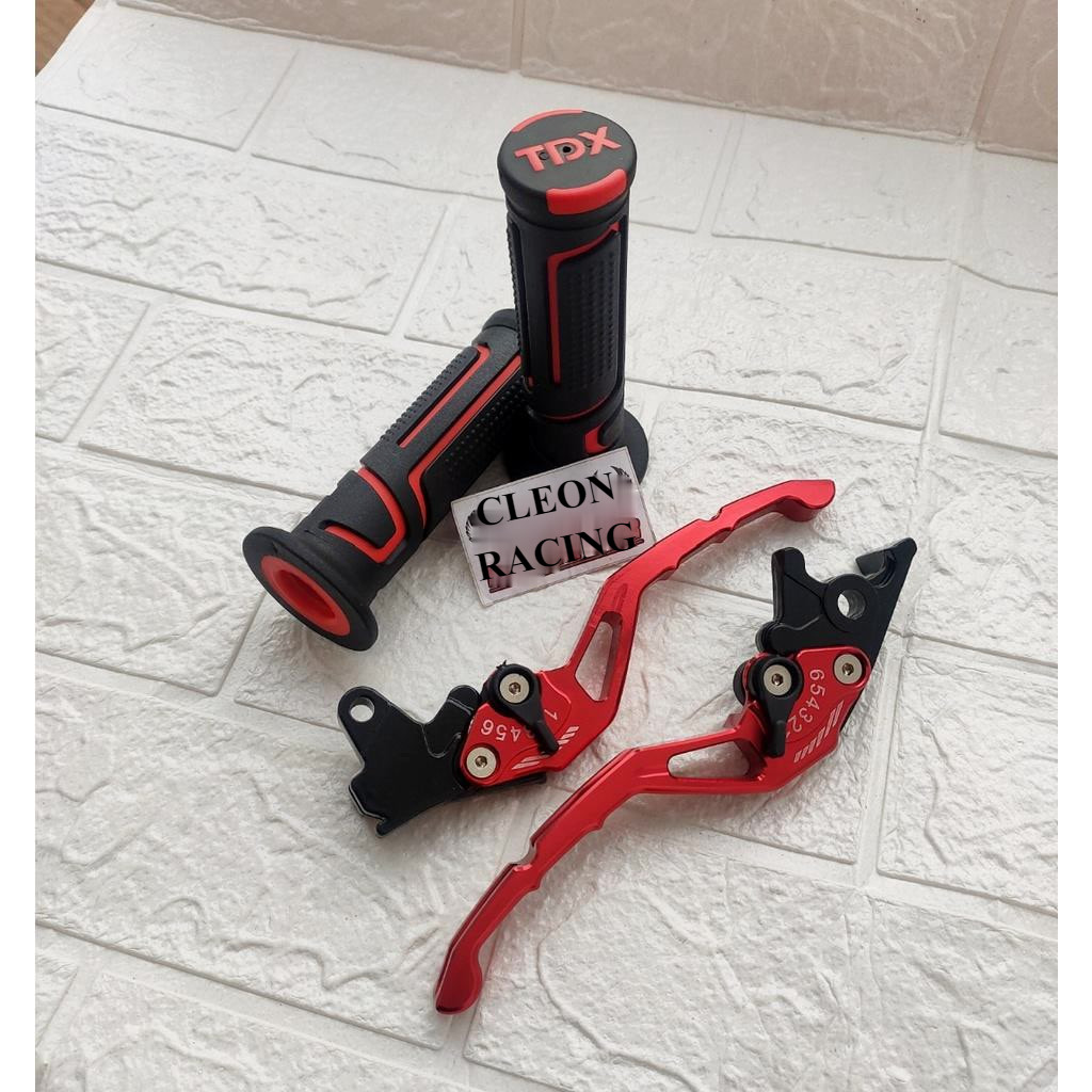 PAKET Handle Rem Variasi+grip estazel Beat Karbu /Fi Vario Karbu /Tekno non cbs Scoopy Karbu/Fi Plus