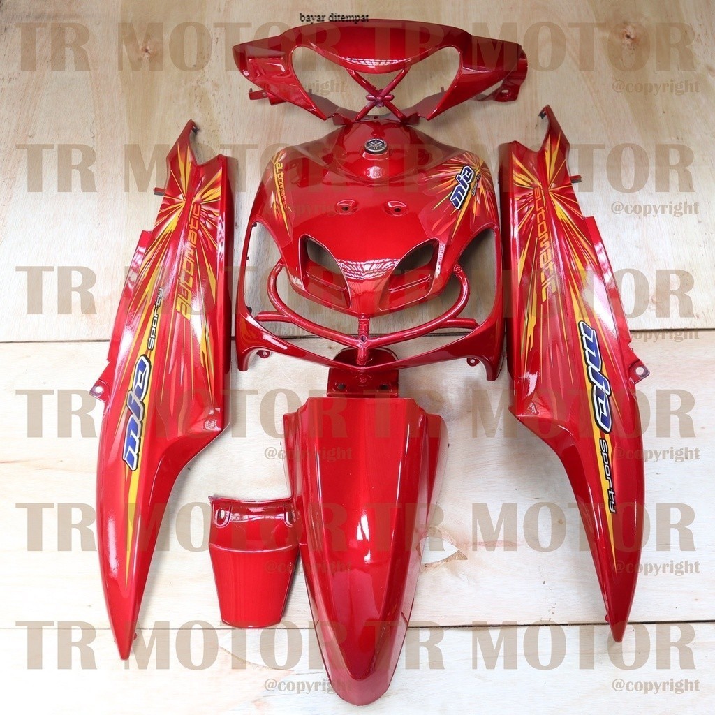 beli yuk Body Mio Sporty Full Set 2008 Merah Body Halus Mio Sporty Mio New