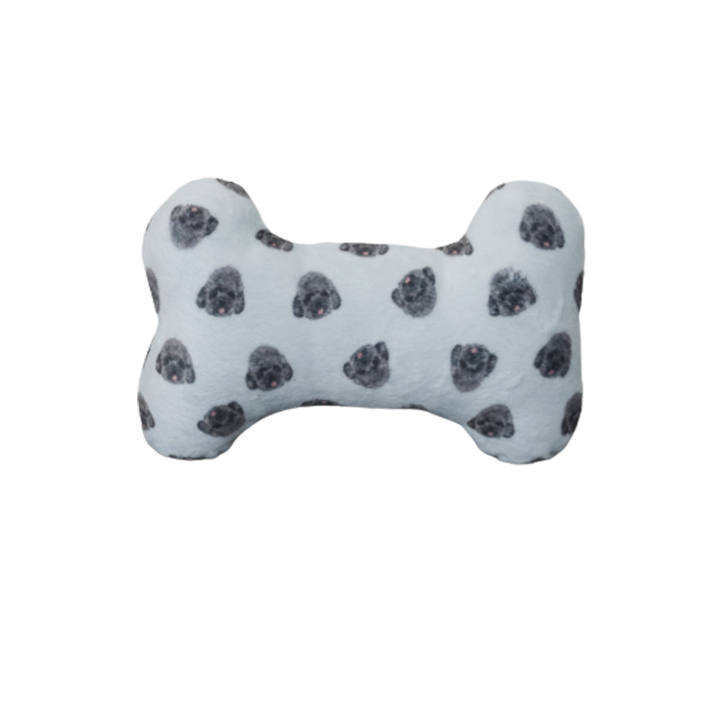 PAWPINESS.ID Bone Pillow for Pets - Silver Poodle