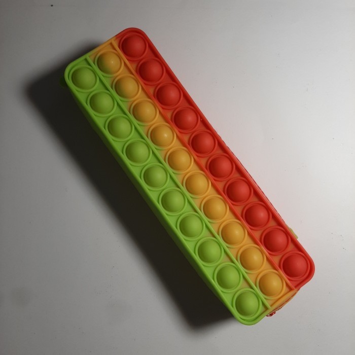 

Thosti Tempat Pensil Kotak Pensil Pop It Warna Push Pop Persegi Panjang - Rainbow Merah