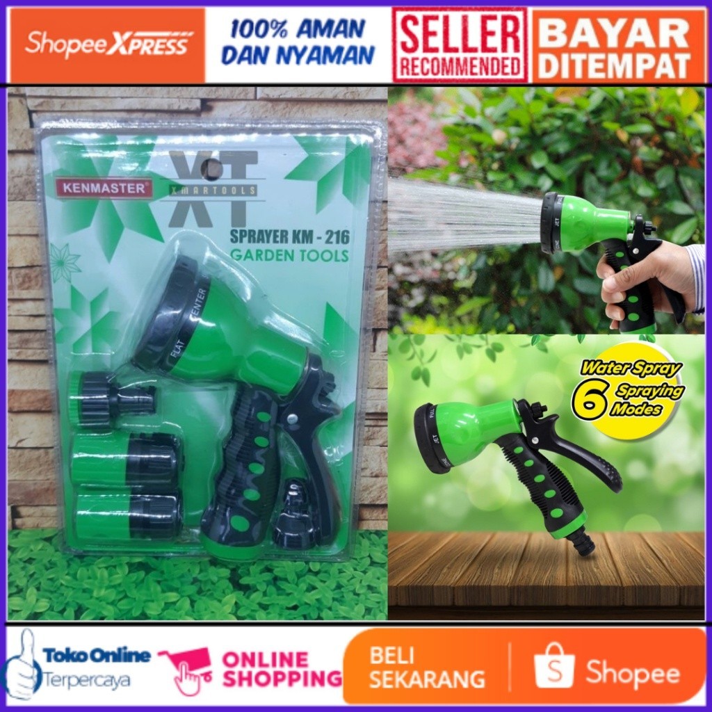 inovasi_tani-Kenmaster KM-216 Water Sprayer 7 Position  Semprotan Air 7 Posisi ALAT SEMPROT CUCI MOT