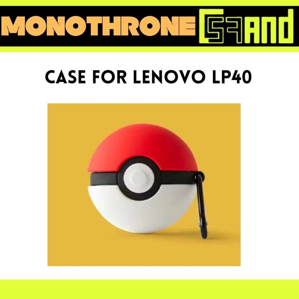 Case Lenovo LP40 TWS Silicone Silicon 3D Motif Lenovo LP40 Casing