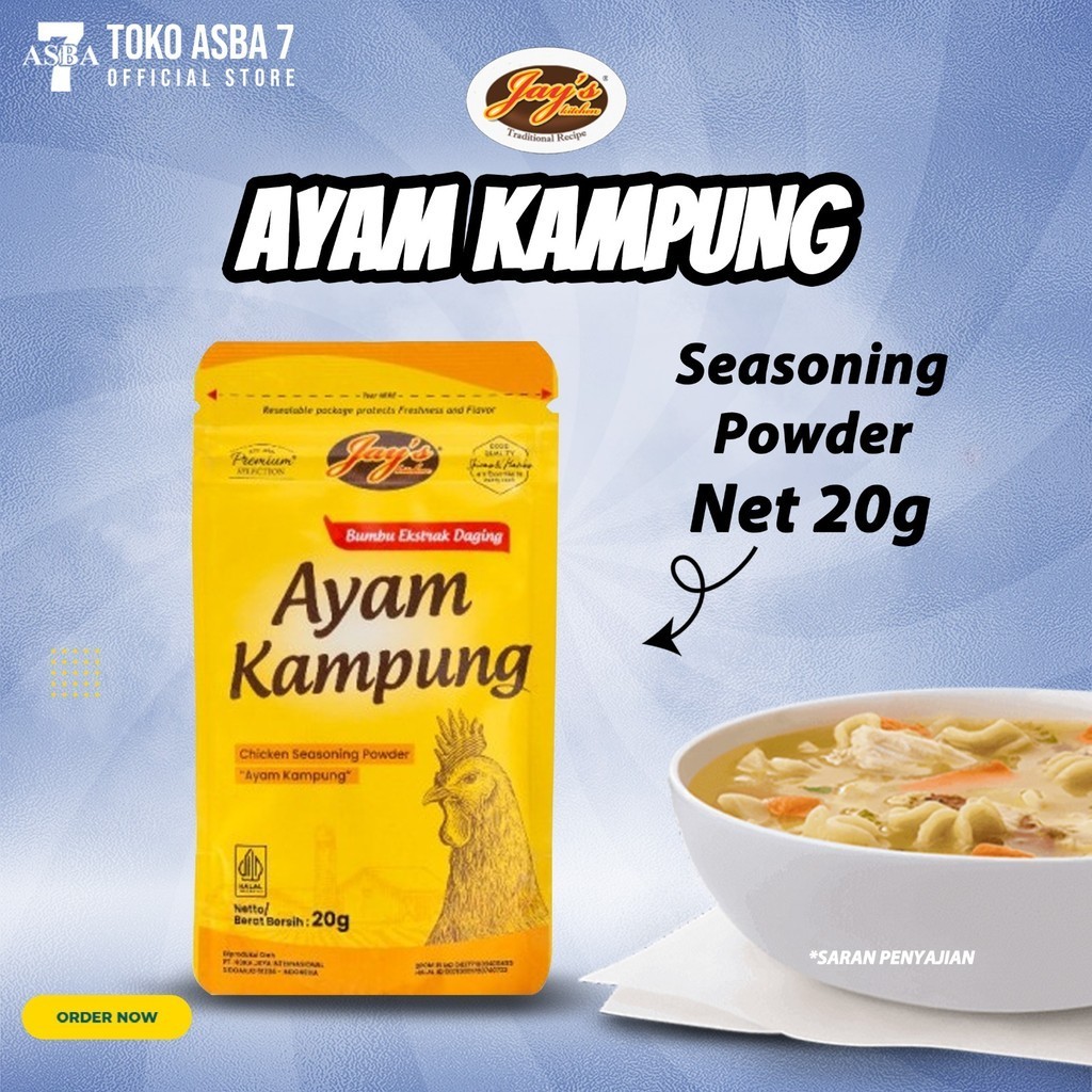 

JAYS CHICKEN SEASONING POWDER AYAM KAMPUNG 20G