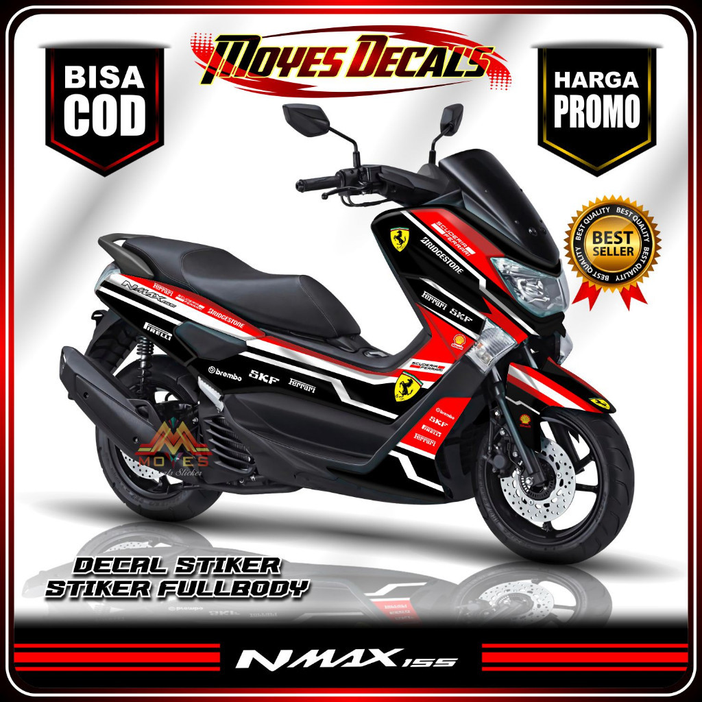 Decal Stiker Nmax Old - Stik Variasi Lis Yamaha Nmax Old rc