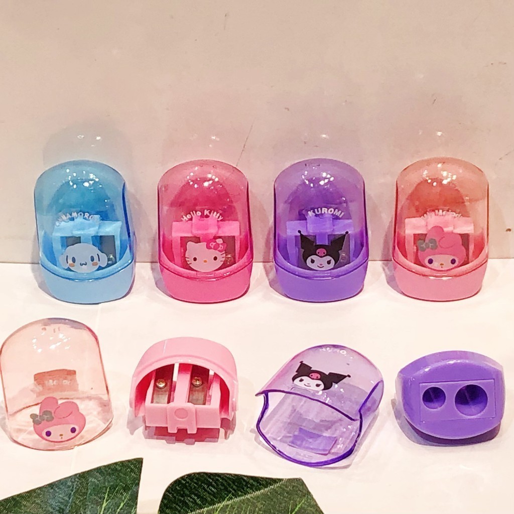 

SANRIO UNIQUE RAUTAN SANRIO / SERUTAN PENSIL 2 LUBANG / PENCIL SHARPENER CINNAMOROL MELODY KUROMI