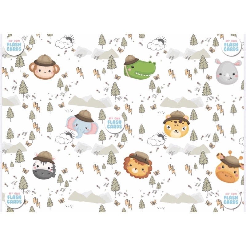 

[TERMURAH] Jasa Bungkus Kado My Own Flashcards - Wrapping Paper - kartu ucapan